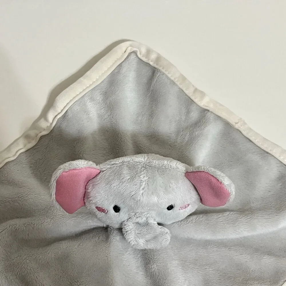 Walmart Gray Elephant Security Blanket Lovey Lovie Small Blankie